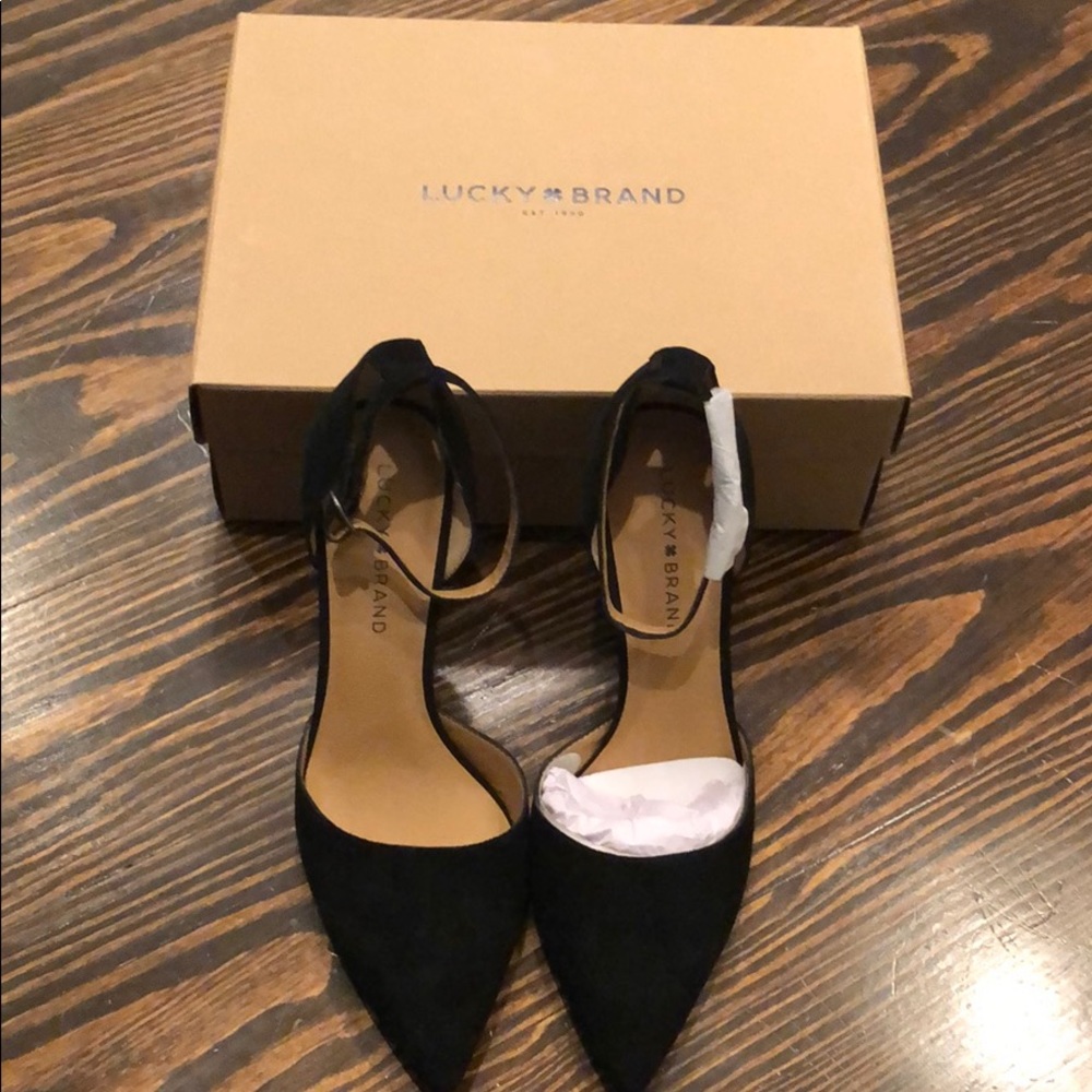 Lucky Brand Tukko Black Heels, size 8.5